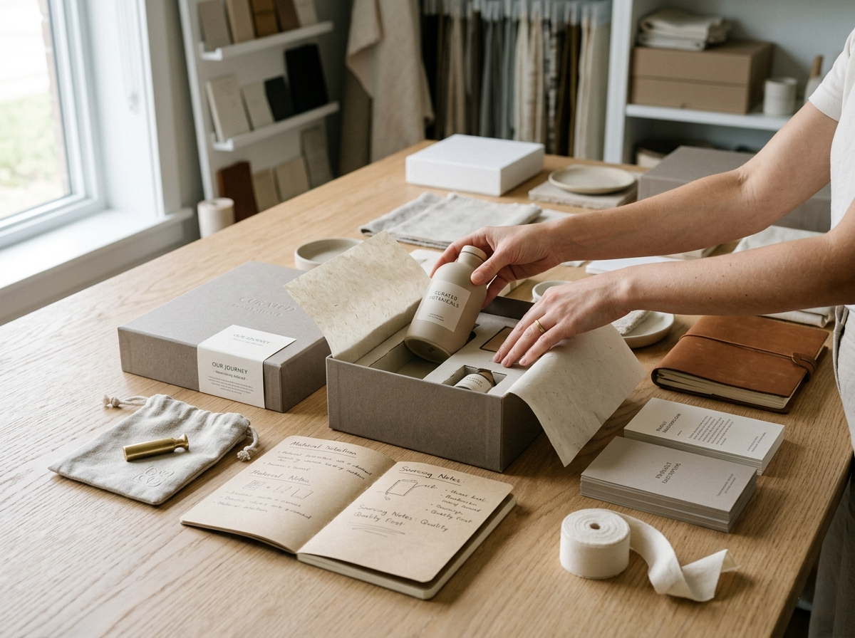 Carefully curated products and premium packaging materials